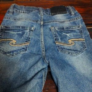 Silver Jeans (boys), Size 7, adjustable waistband